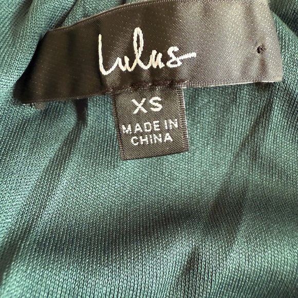 Lulus Green Chiffon Maxi Dress XS | Spaghetti Strap Empire Waist Backless Gown - Picture 5 of 13